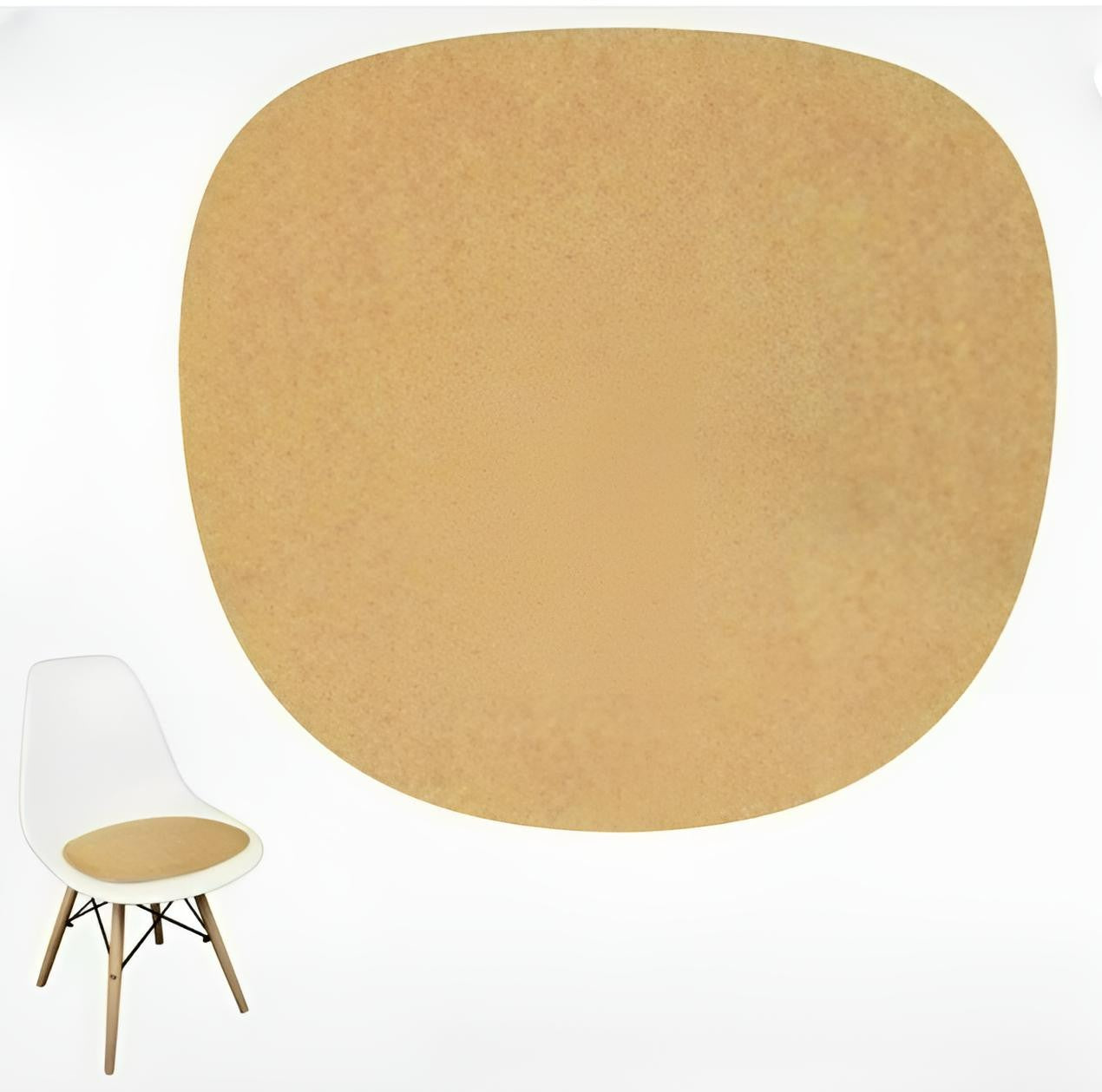 Classic Mid-Century Design Seat Cushion for Dining Office Chair in 4 or 8mm Eco Felt Pad