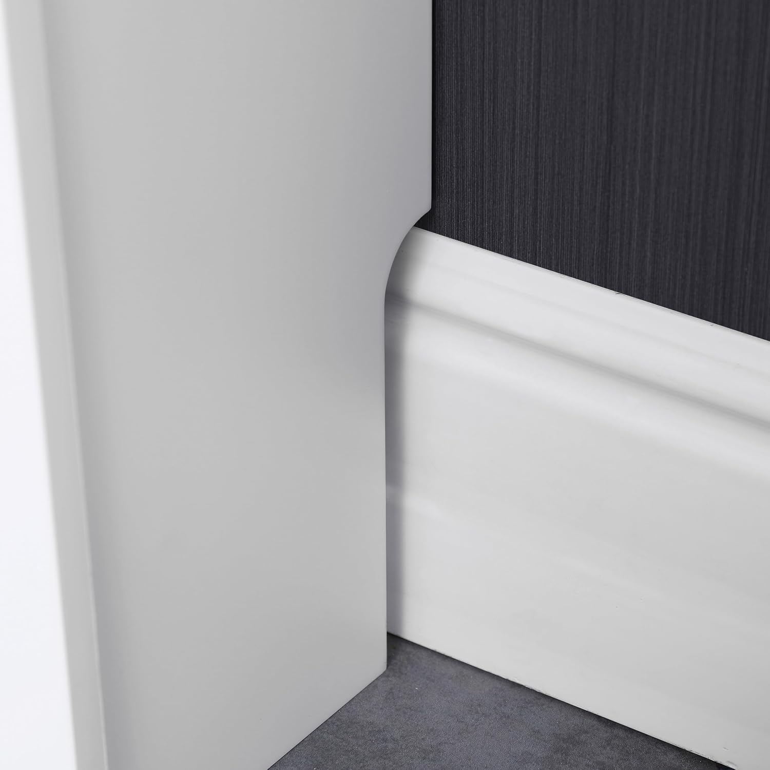 Elegant White Removable Radiator Heater Covers with Classic VERTICAL SLATS decorative grille screening panel-Small-RadiatorCoversShop.com