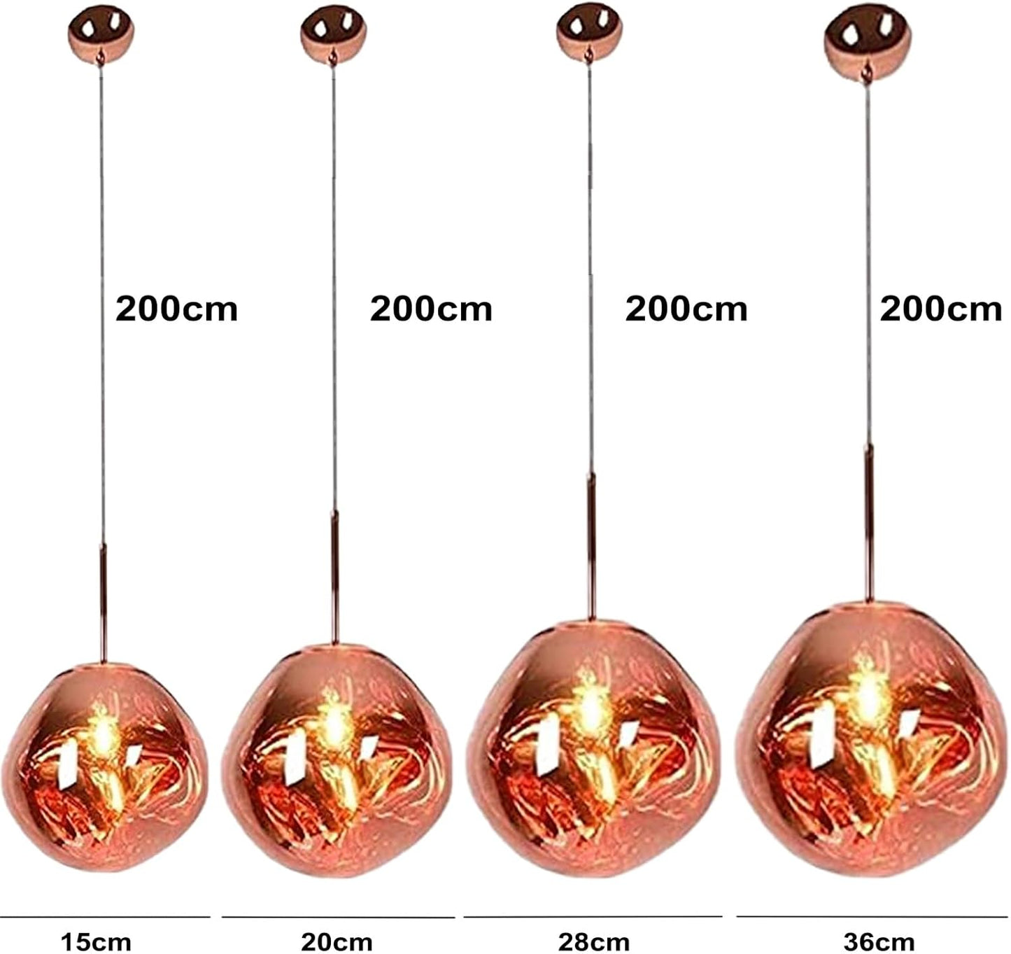 Postmodern Crystal Glass Chandelier Pendant LED Light in Irregular Melt Design-Distinct Designs (London) Ltd