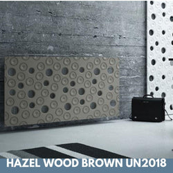 Custom-Made Removable Radiator Heater Cover ultramodern MOON Design in SATIN MATT Finish & Colours-Hazel Wood Brown-70x90cm-Distinct Designs (London) Ltd