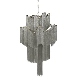 Blakemore Lux Chandelier 12 Light Waterfall Hanging Pendant Ceiling Lamp Fixture VENTI 90cm drop-VENTI 90H x 60 Dia-Distinct Designs (London) Ltd