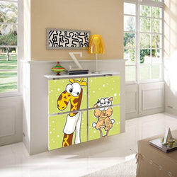 Children's Radiator Cabinet Cover Cartoon Giraffe Sheered Sheep design Kids Bedroom Nursery Playroom-75cm-40cm-Distinct Designs (London) Ltd