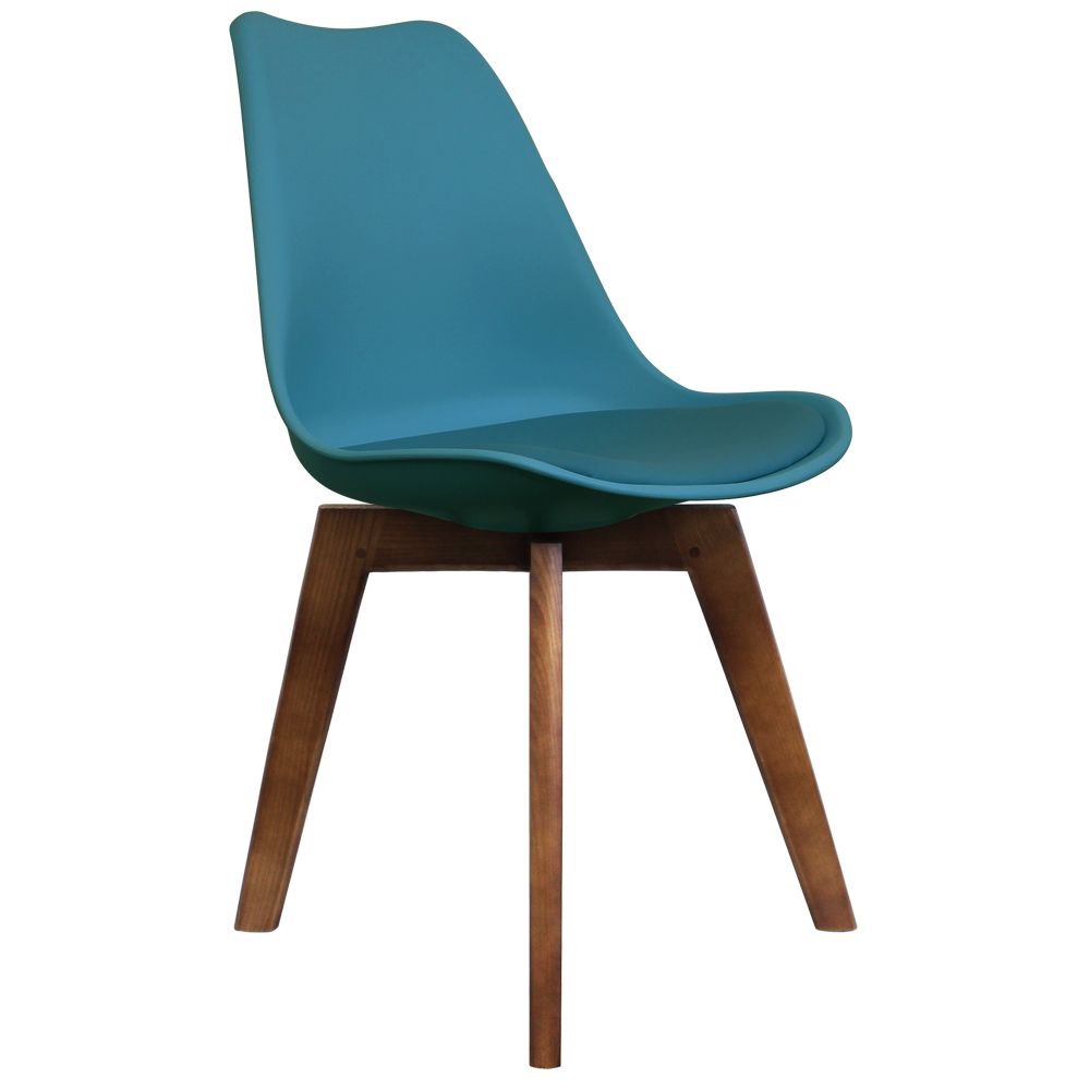 Distinct Designs Classic Mid-Century Design Dining Office Chair in durable Teal PP Plastic SQ Legs-Distinct Designs (London) Ltd