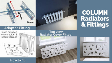 Alternative Radiator Covers Fittings for Column, Roll Round Top Radiators, Bathroom Towel Rails etc.-Column-Distinct Designs (London) Ltd