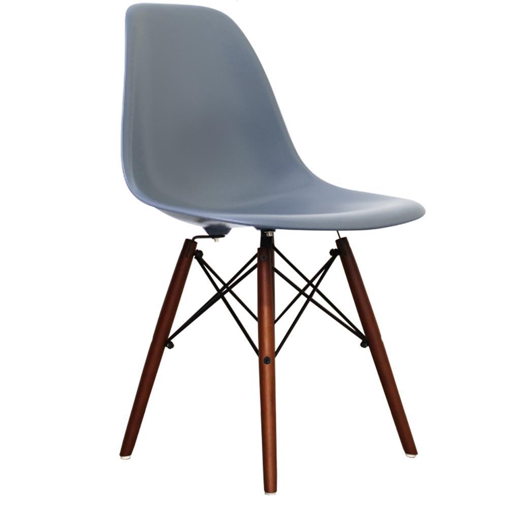 Distinct Classic Mid-Century Dining Office Seaspray Blue Chair with choice of braced Wooden Legs-Distinct Designs (London) Ltd