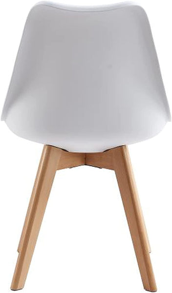 Distinct Designs Classic Mid-Century Design Dining Office Chair in durable White PP Plastic-Distinct Designs (London) Ltd
