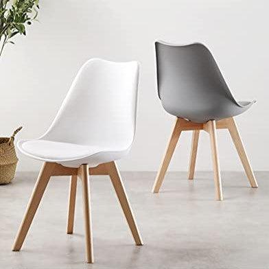 Distinct Designs Classic Mid-Century Design Dining Office Chair in durable Slate Grey PP Plastic-Distinct Designs (London) Ltd