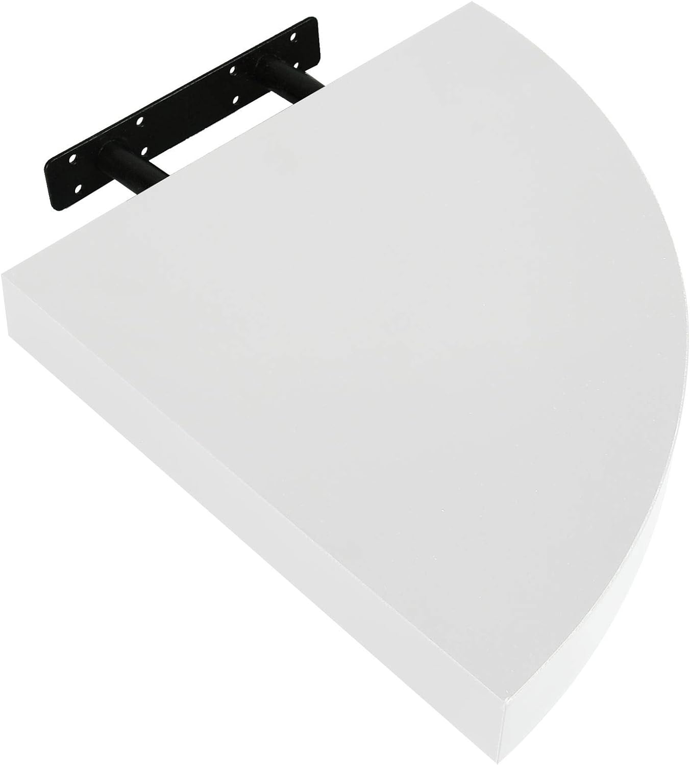 Floating and Elegant Corner Wall Shelf - for Display, Home Study Lounge WHITE 29cm-Distinct Designs (London) Ltd