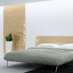 Decorative 3D Textured Feature Wall Panels in Gold Finish with Contemporary Intriguing MAZE Design-Gold-2 x 60x120cm / 23x47"-Distinct Designs (London) Ltd