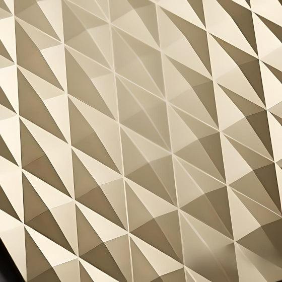 Decorative Wall Panels Gold TETRA Blocks shape routed down line pattern for rich 3D texture Pk3-Distinct Designs (London) Ltd