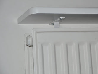 White Rounded Radiator Top Shelf Windowsill made with strong 1.8cm thickness material-White-15x90x1.8-Distinct Designs (London) Ltd