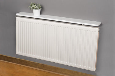White Rounded Radiator Top Shelf Windowsill made with strong 1.8cm thickness material-White-15x90x1.8-Distinct Designs (London) Ltd