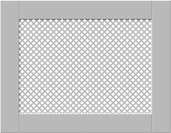 Classic White Floating Radiator Heater Covers with Elegant DIAMOND decorative grille screen panel-70x110cm-Distinct Designs (London) Ltd