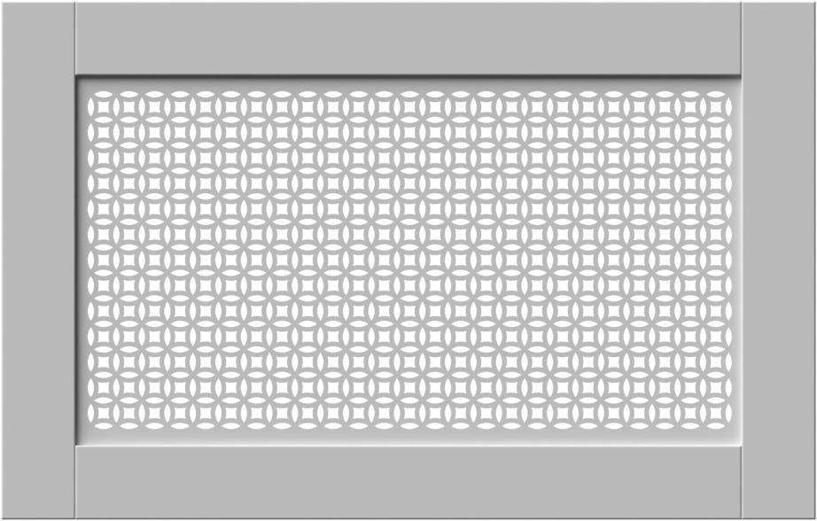 Elegant White Panel Radiator Heater Covers with Classic ELLIPSE decorative grille inset screen-70x110cm-Distinct Designs (London) Ltd