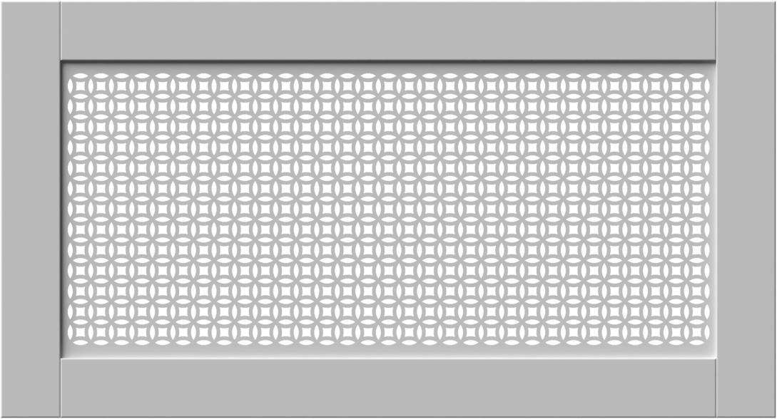 Elegant White Panel Radiator Heater Covers with Classic ELLIPSE decorative grille inset screen-70x130cm-Distinct Designs (London) Ltd