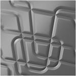 Decorative 3D Textured Feature Wall Panels with Contemporary Intriguing MAZE Design-SlateGray-4 x 60x60cm / 23x23"-Distinct Designs (London) Ltd
