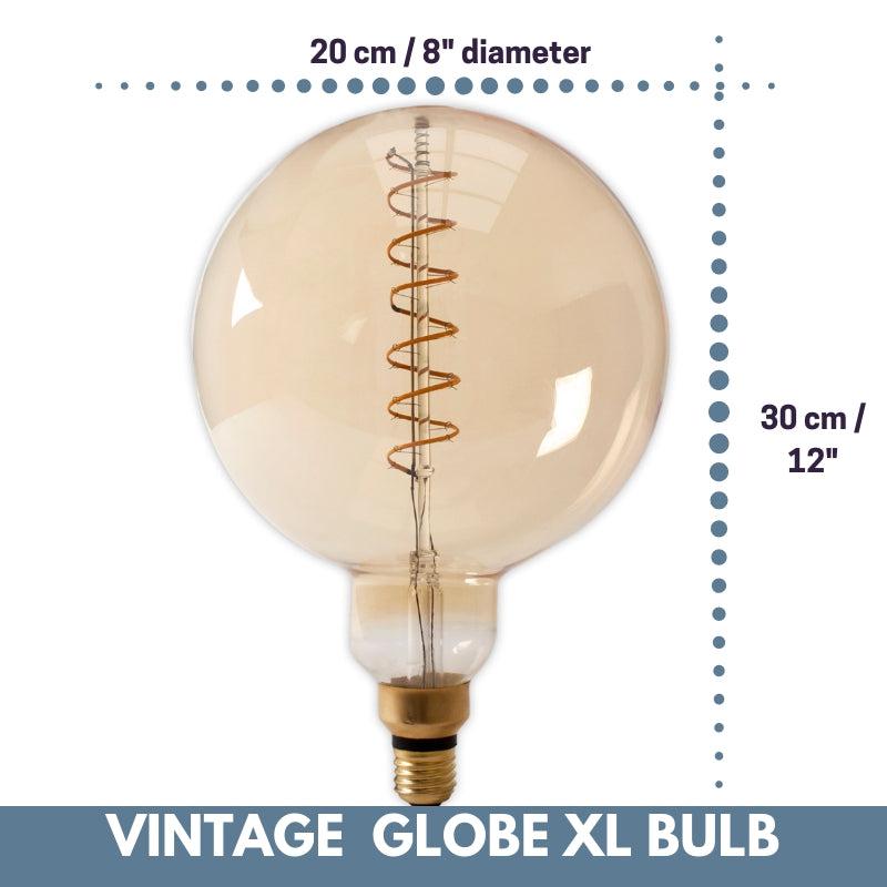 Vintage Oversized GLOBE LED Bulb for Display Table Desk Pendant Light Fixtures-Distinct Designs (London) Ltd