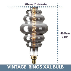 Vintage Oversized RINGS LED Bulb for Display Table Desk Pendant Light Fixtures-Distinct Designs (London) Ltd