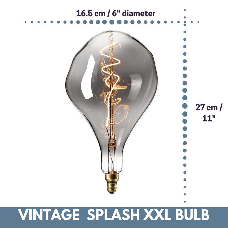 Vintage Oversized SPLASH LED Bulb for Display Table Desk Pendant Light Fixtures-Distinct Designs (London) Ltd