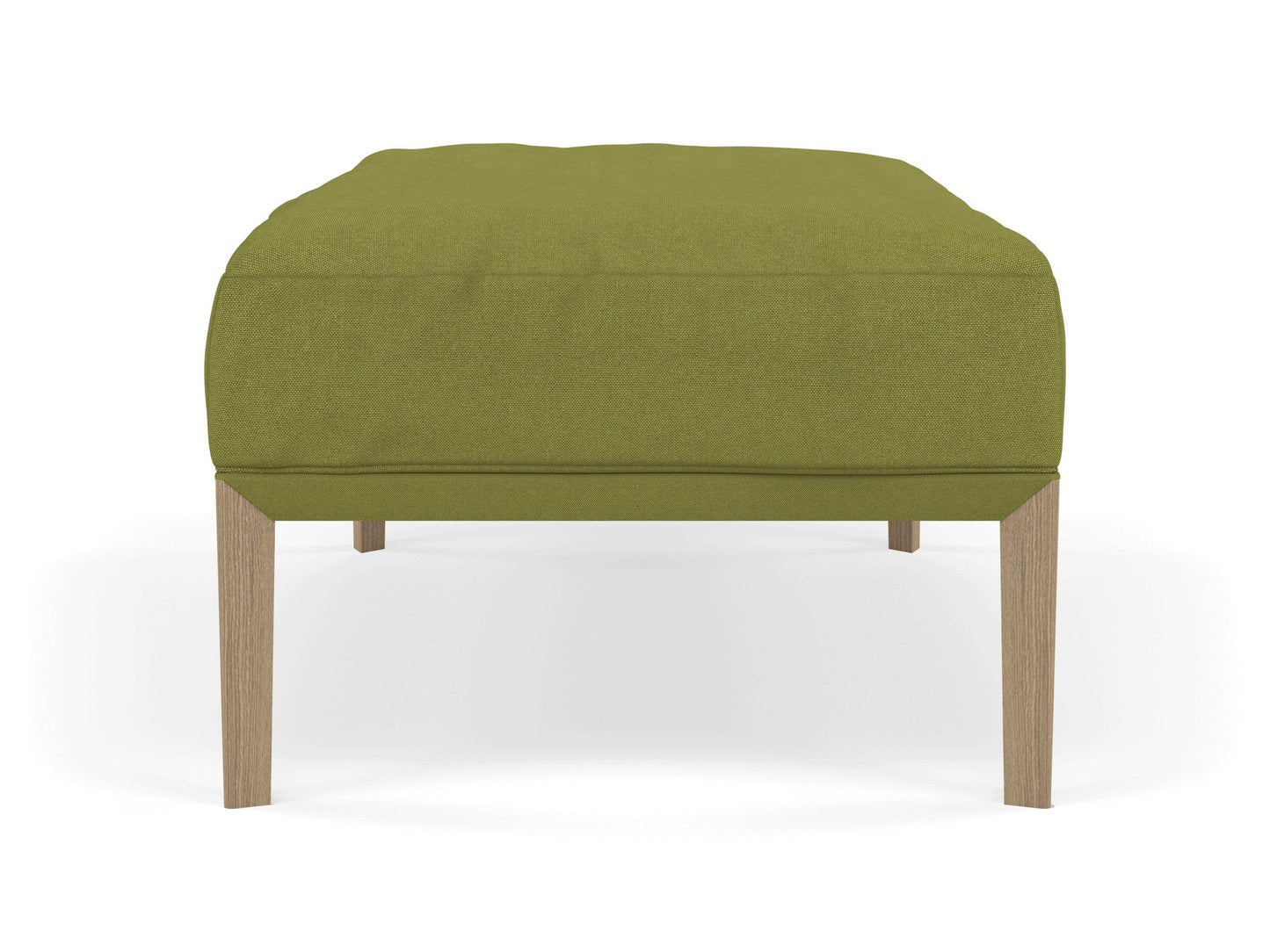 Modern Pouffe Footstool Ottoman Rectangular Seat 103x65cm in Lime Green Fabric-Distinct Designs (London) Ltd