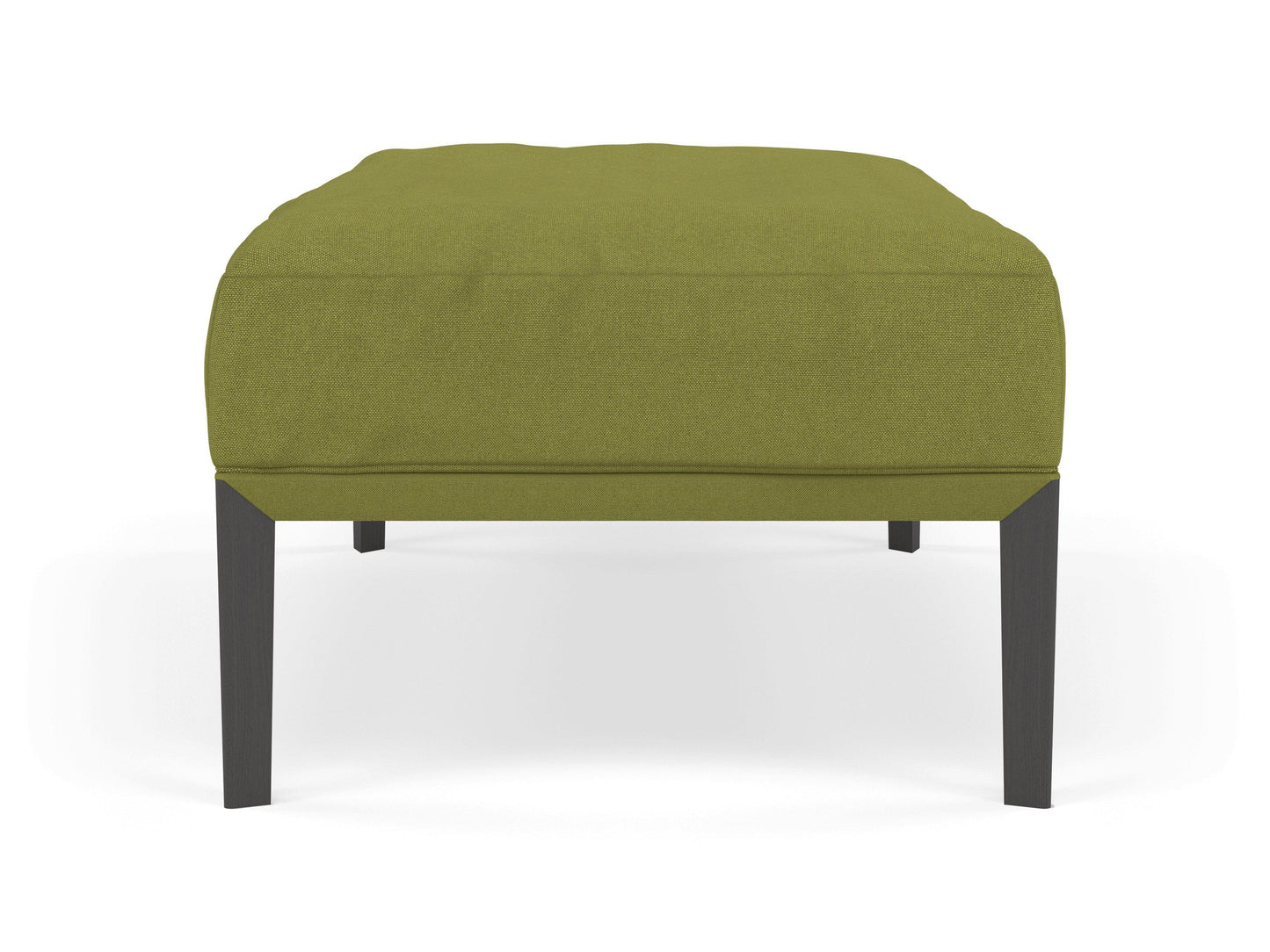 Modern Pouffe Footstool Ottoman Rectangular Seat 103x65cm in Lime Green Fabric-Distinct Designs (London) Ltd