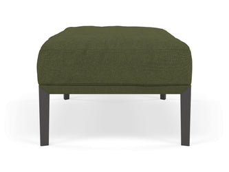 Modern Pouffe Footstool Ottoman Rectangular Seat 103x65cm in Seaweed Green Fabric-Distinct Designs (London) Ltd