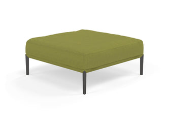 Modern Pouffe Footstools Ottomans Square Seat 103x103cm in Lime Green Fabric-Wenge Oak-Distinct Designs (London) Ltd