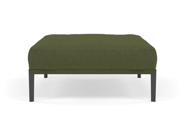Modern Pouffe Footstools Ottomans Square Seat 103x103cm in Seaweed Green Fabric-Distinct Designs (London) Ltd