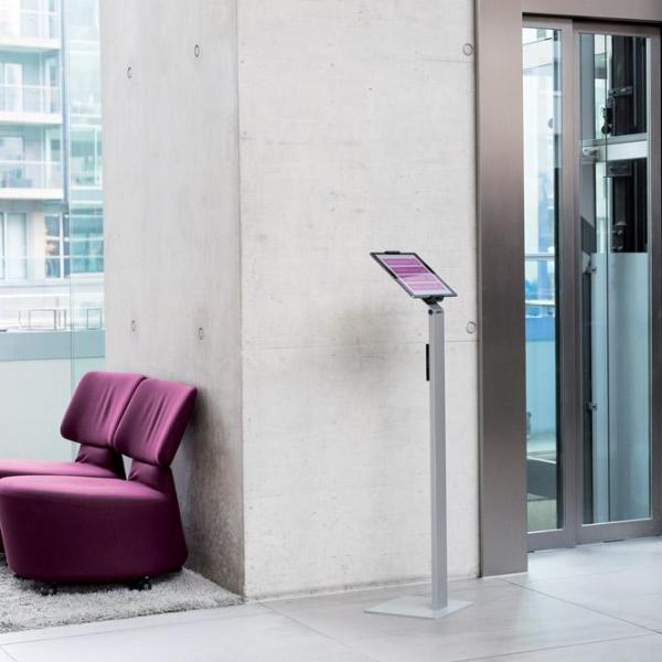 Premium Quality Aluminium Floor Stand with Adjustable 360° Rotatable Tablet Holder for 7-13" devices-Distinct Designs (London) Ltd