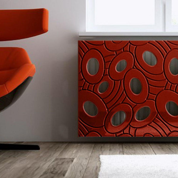 Sophisticated Removable Radiator Heater Cover with bold GALAXY Design HIGH GLOSS Finish & Colours-Distinct Designs (London) Ltd