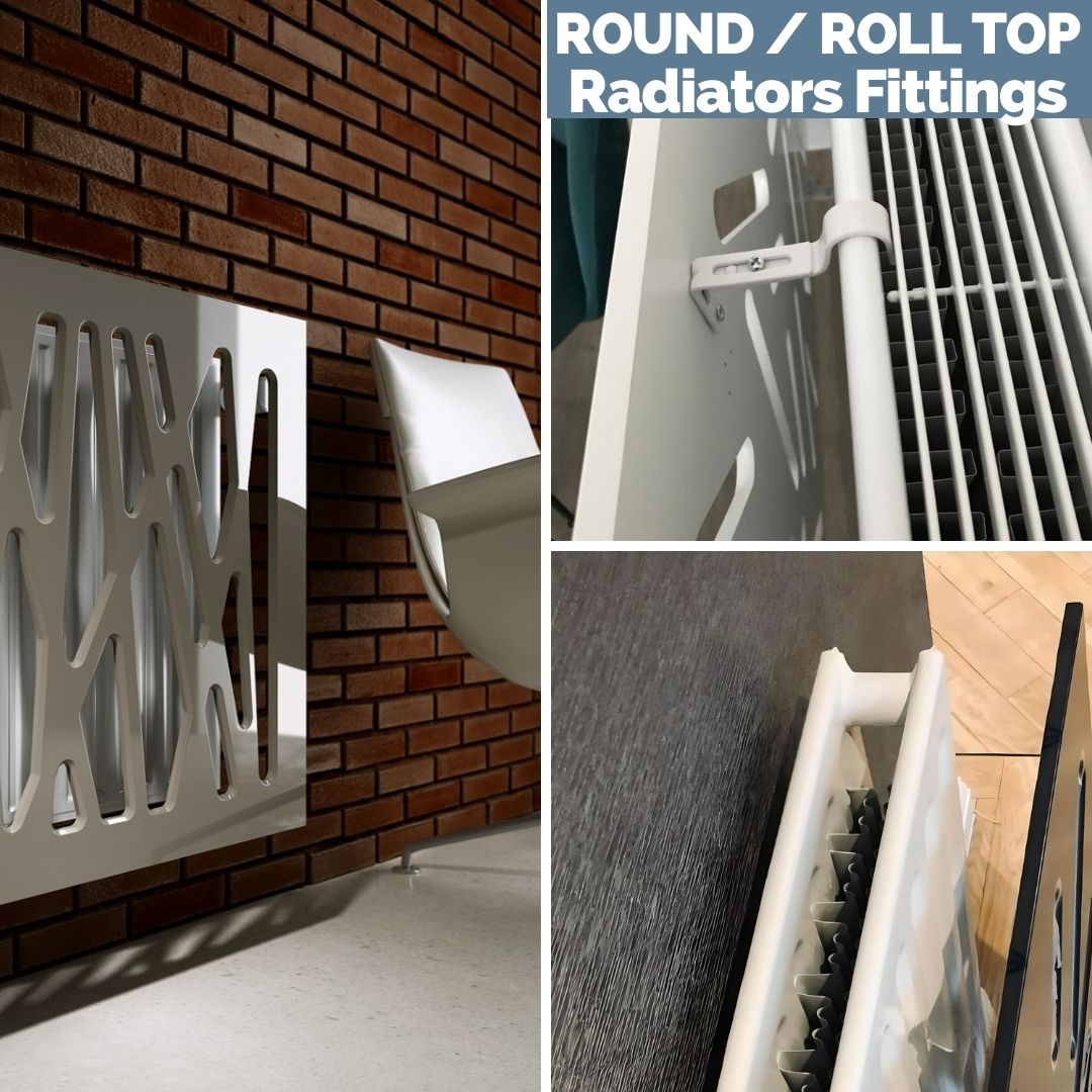 Alternative Radiator Cover Fittings Column RollRound Top Radiator Bathroom Towel Rail & others-Roll / Round Top-Distinct Designs (London) Ltd