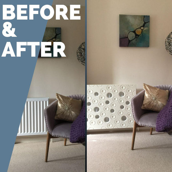 Made to order Designer Removable Radiator Cover in modern MOON Design ...