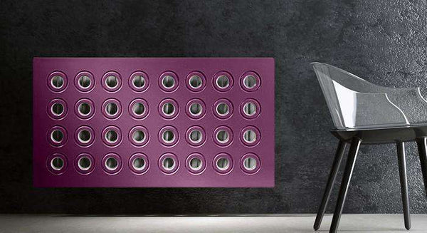 Made to Measure Radiator Heater Cover with Contemporary RINGS Design HIGH GLOSS Finish-Distinct Designs (London) Ltd