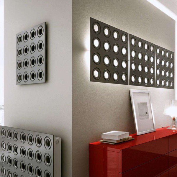 Made to Measure Radiator Heater Cover with Contemporary RINGS Design HIGH GLOSS Finish-Distinct Designs (London) Ltd