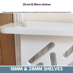 Made to Measure Rounded Radiator Top Shelf Windowsill made with strong 1.8cm thickness material-White-28mm Thickness-Distinct Designs (London) Ltd