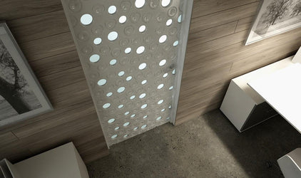 Decorative 3D Textured Feature Wall Panels with Ultramodern MOON Design-LightGray-4 x 60x60cm / 23x23"-Distinct Designs (London) Ltd