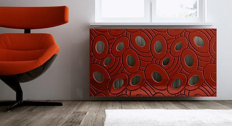 Sophisticated Removable Radiator Heater Cover with bold GALAXY Design HIGH GLOSS Finish & Colours-Distinct Designs (London) Ltd