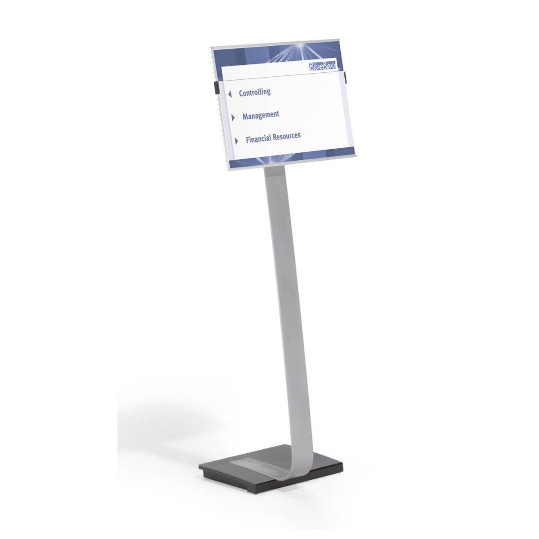 Floor Standing Aluminium Info Sign Holder with Acrylic Panel Display Holder for PPE social distancing Posters-A3-Distinct Designs (London) Ltd