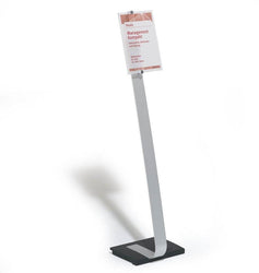 Floor Standing Crystal Clear Acrylic Sign with Transparent Display Panel Holder PPE social distancing Posters-Distinct Designs (London) Ltd