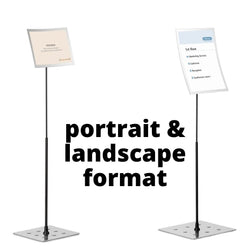 Table Top Display Frame with easy-access Magnetic Desktop info sign Holder PPE social distancing Posters-Distinct Designs (London) Ltd