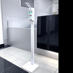 Infection Control Hand Sanitiser Dispenser Floor Standing Unit Hands Free Dispensing Station-Floor Standing-Distinct Designs (London) Ltd