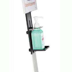 Infection Control Hand Sanitiser Disinfectant Dispenser Floor Standing Unit with A4 Information Holder-Floor Standing-Distinct Designs (London) Ltd