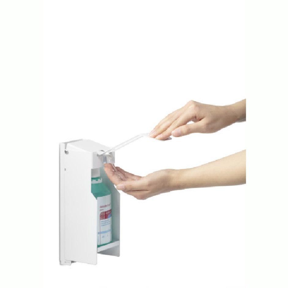 Infection Control Hand Sanitiser Disinfectant Dispenser Wall Fixed Unit Hands Free Dispensing Station-Wall Mounted-Distinct Designs (London) Ltd