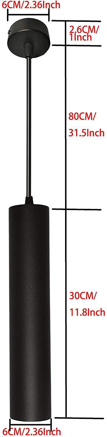 Cylinder LED Pendant Ceiling Down Lights Kitchen Island Dining Living Room Shop Counter Spot Lamp-Distinct Designs (London) Ltd