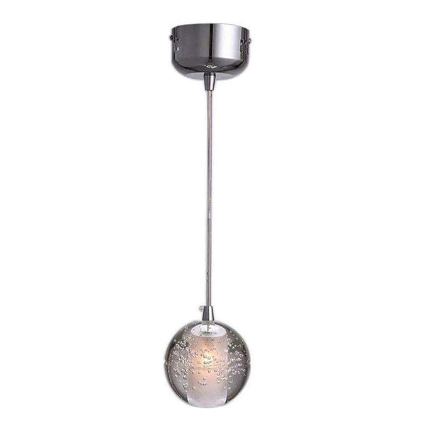 Modern Crystal Glass Bubble Globe 10cm Pendant G4 LED Ceiling Light 1, 3, 5, 7, 14, 26,36 Lamp Heads-1 Lamp Head-Distinct Designs (London) Ltd