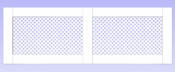 White Framed Clip on Radiator Heater Covers with Classic GEM decorative grille screening panel motif-60x180cm-Distinct Designs (London) Ltd