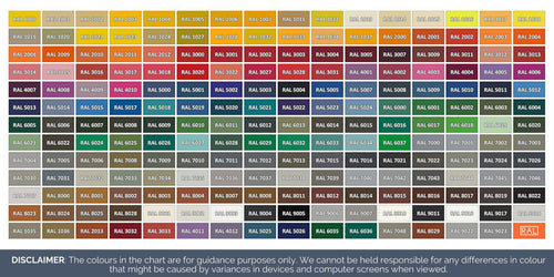 RAL Classic K7 Colour Chart Pallet Icons Fan Deck Swatches with reference numbers-Distinct Designs (London) Ltd