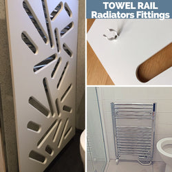 Alternative Radiator Cover Fittings Column RollRound Top Radiator Bathroom Towel Rail & others-Bathroom Towel Rail-Distinct Designs (London) Ltd