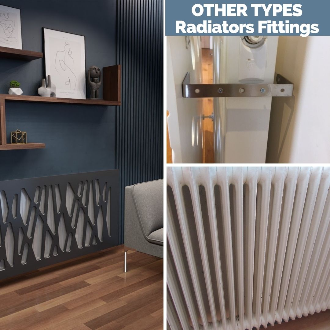Fittings for column roll round top Radiator Bathroom Towel Rail Heaters ...