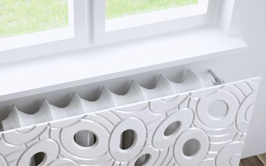 Made to Measure Rounded Radiator Top Shelf Windowsill made with strong 1.8cm thickness material-White-SPECIALSIZE-Distinct Designs (London) Ltd